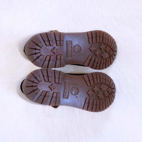 Timberland Women’s Authentics Teddy Fleece Waterproof Fold Down Brown Boot - Picture 9 of 9